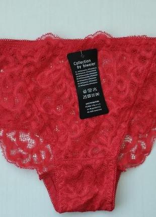 Трусики biweier кружевные красный xxl 48 512