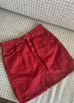 Джинсовая юбка