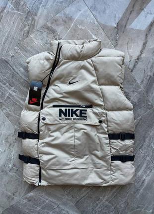 Мужская демисезонная осенняя весенняя жилетка безрукавка nike running