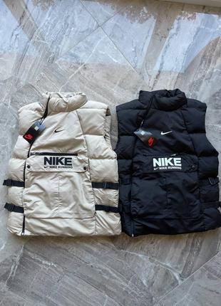 Мужская демисезонная осенняя весенняя жилетка безрукавка nike running