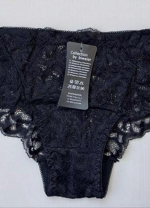 Трусики biweier мереживні чорний xxl 48 512