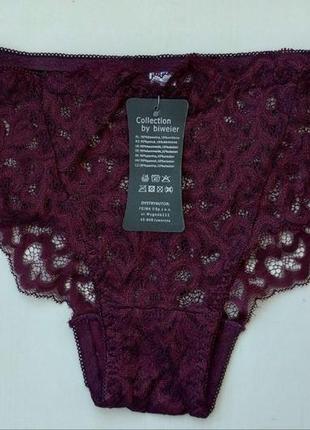 Трусики biweier мереживні сливовий xxl 48 512