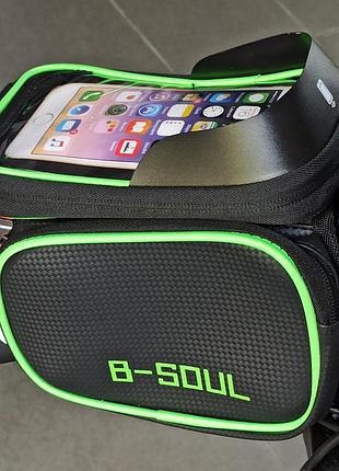 Сумка на велосипед с карманом для сматрфона. велосумка на раму