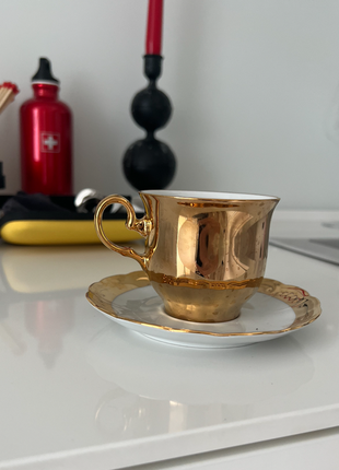 Срочно 🔥 фарфоровый чайный сервиз / золото 24 kарата / 21 предмет / германия3 фото