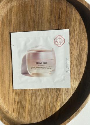 Крем для обличчя, що розгладжує зморшки shiseido benefiance wrinkle smoothing cream