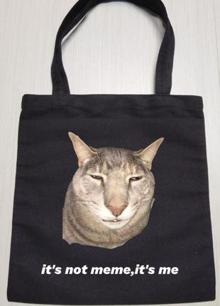 Шопер тканинний кіт мем