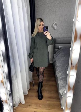 Мікровельветова сукня плаття три кольори2 фото