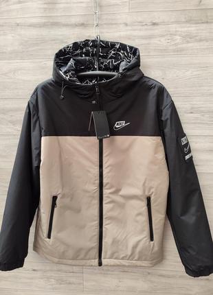 Мужская двусторонняя куртка nike, размеры 46, 48, 50, 52, 54, 56