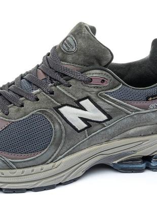 Кросівки чоловічіnew balance 2002r gore-tex dark grey beige3 фото