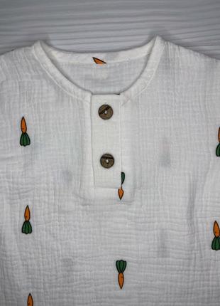 Костюм мусліновий дитячий для хлопчика (сорочка і штани) кmxssht-263 фото
