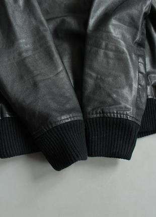 Jack & jones куртка чоловіча шкіряна шкірянка чорна zara h&m xl 52 jack&jones весняна демісезонна з натуральної шкіри9 фото
