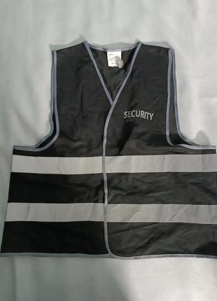 Предупреждающий, светоотражающий жилет security xl