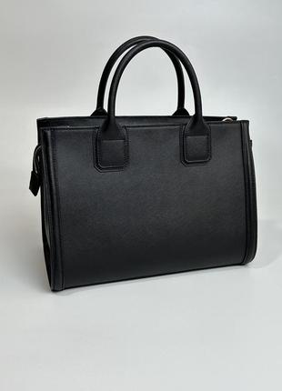 Шкіряна сумка karl lagerfeld, оригінал, колір чорний5 фото
