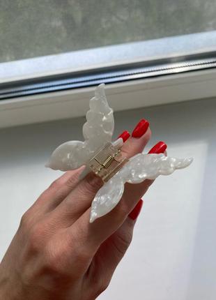 Крабик метелик краб заколка зажим затискач