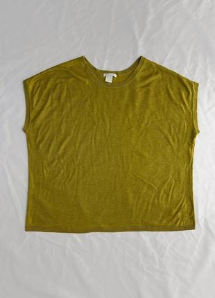 Жіноча футболка зелена h&m l