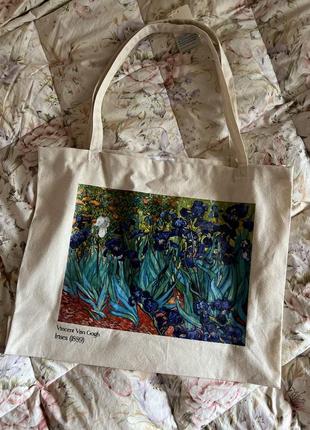 Шоппер с картиной van gogh irises