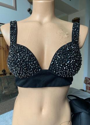 Бюстгальтер со стразами, б/в.