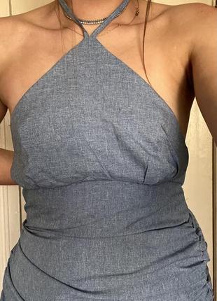 Сукня кольору джинс