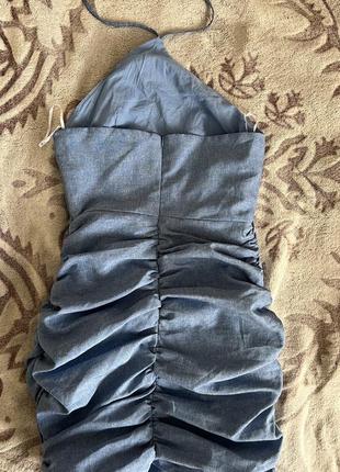 Сукня кольору джинс 5