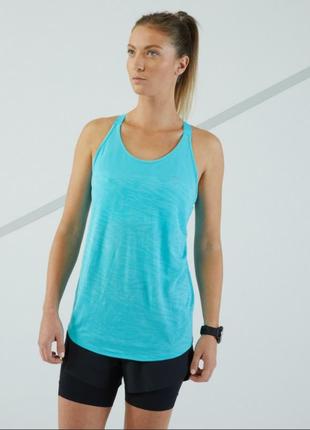 H&m спортивная майка удлиненная,борцовка, топ для спорта, футболка для бега