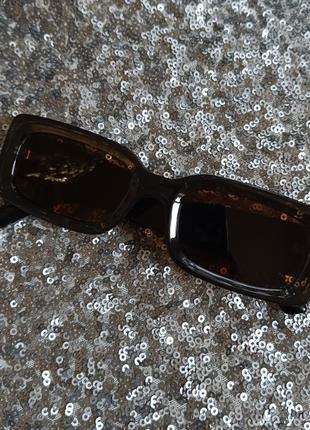 ✨ солнцезащитные очки пластик коричневые ✨3 фото