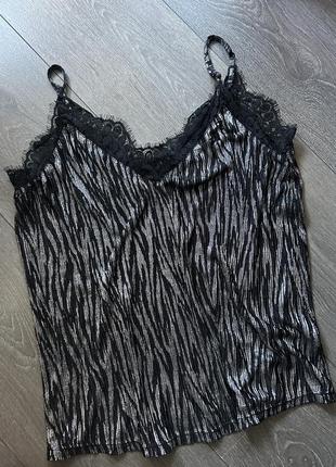 Майка топ в білизняному стилі від h&m