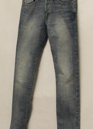 H&m selvedge denim (selvage селвидж) 29, 32 джинсы зауженные