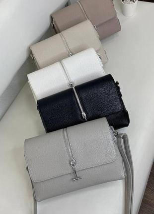 Жіноча стильна та якісна сумка з еко шкіри 5 кольорів