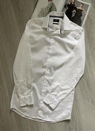 Рубашка белая модель оверсайз