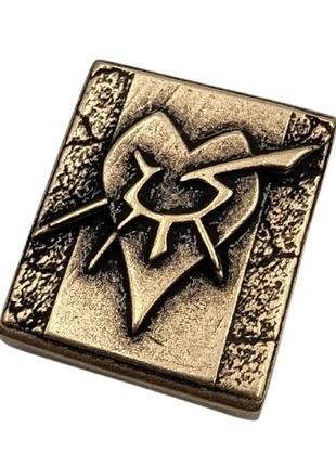 Кліпса molle кабал чорного серця бронза ручного лиття