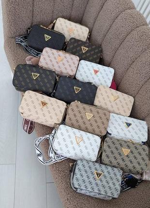Сумочка женская guess кросс-боди мини лого +
