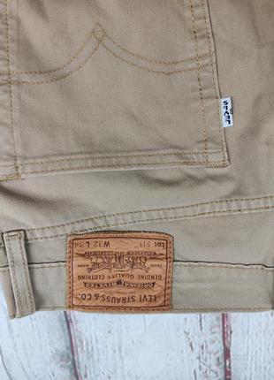 Мужские брюки джинсы бежевые levi's 511 premium beige slim fit брюки jeans w32 l345 фото