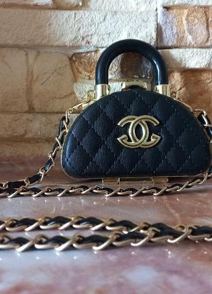 Розкішна міні сумочка в стилі chanel