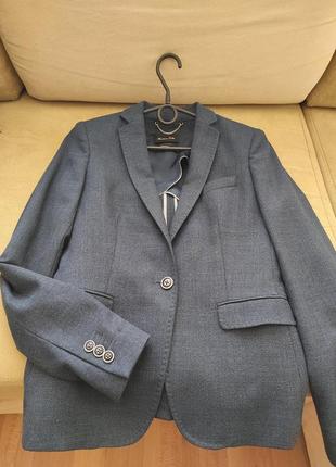 Пиджак 100% шерсть