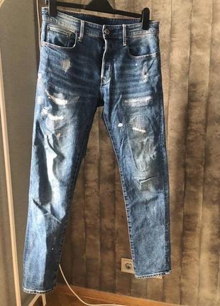 Джинсы синие 3301 slim g star raw 30/325 фото