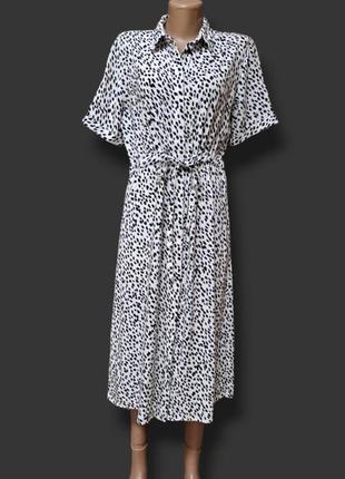 Віскозна сукня на ґудзиках