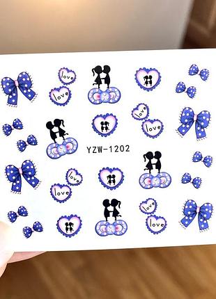 Водний слайдер-наклейка для манікюру