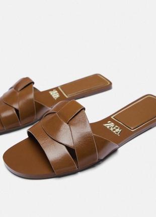 Тапочки zara нова колекція ,шльопанці zara ,хіт сезону