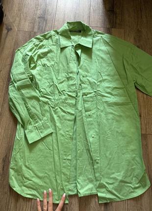 Рубашка зелена
