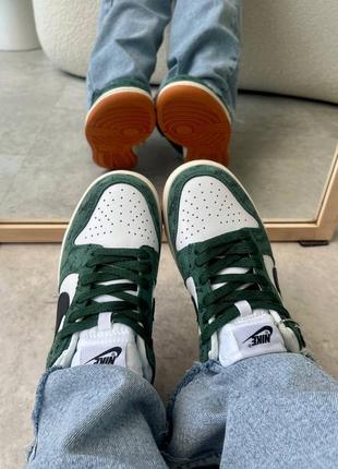 Кроссовки nike dunk green snake3 фото