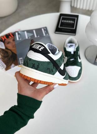 Кроссовки nike dunk green snake4 фото