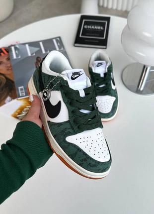 Кроссовки nike dunk green snake9 фото