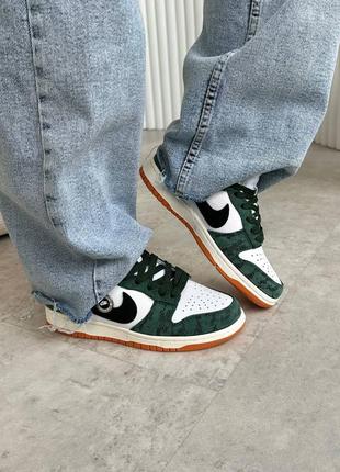 Кроссовки nike dunk green snake7 фото