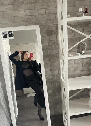 Спідниця шовкова чорна