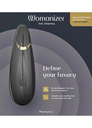 Вакуумний стимулятор womanizer premium 2 (вуманайзер) black