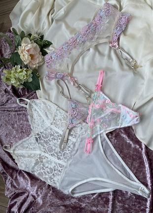 Большой набор роскошного белья боди стринги пояс