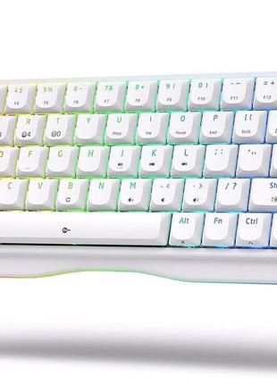 Механічна ігрова клавіатура kemove k68se 60% wired, rgb підсвітка, pbt клавіші для геймерів і пк