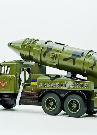 Машинка автопром военная техника " краз ракетная установка" kr-2202-033 фото