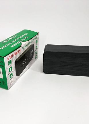 Годинники електронні настільні цифрові vst-862s-4 | оригінальний oz-378 настільний годинник