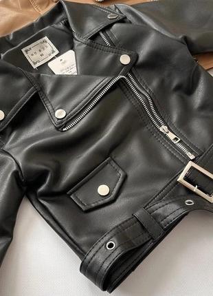 Дитяча шкіряна курточка для хлопчика  (дитяча косуха)